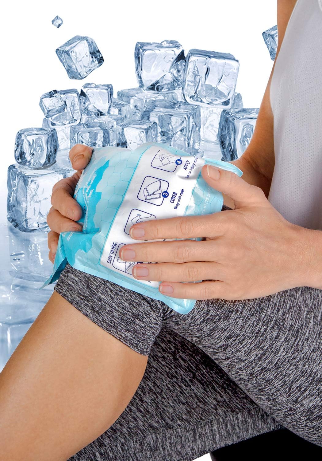 ICEWRAPS Instant Cold Pack - Emergency Disposable Ice Packs for Injuries, Sports, Camping or Hiking First Aid Kit (24 Cold Packs): Health & Personal Care