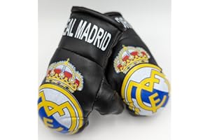 1 Pair - Mini Boxing Gloves Sports Souvenirs Auto Displays - Real Madrid