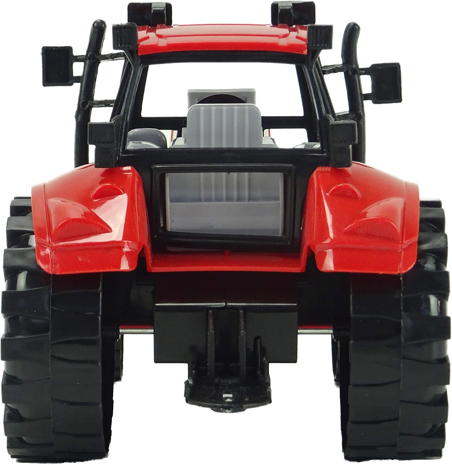 Toyland® Friction Powered Farm Tractor with Opening Hat - Available in Pink, Blue, Red & Green (Red), 22cm x 12cm - Image 4