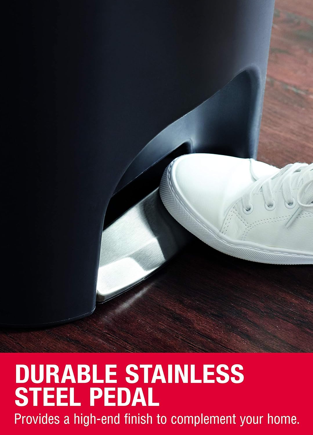 Rubbermaid NEW 2019 VERSION Step-On Lid Trash Can for Home, Kitchen, and Bathroom Garbage, 13 Gallon, Black: Home & Kitchen