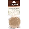 350x (1 Pack) Reusable Replacement Paper Filters Compatible With The Aeropress Coffee Maker / Aeropress Go - Vegan Non Bleach