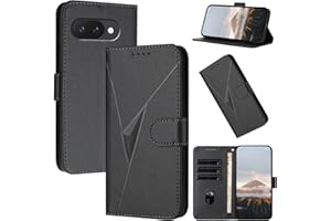Oduio Case for Google Pixel 10A Wallet Cover PU Leather Google 10A Flip Covers Shell with Card Slots Hand Strap Kickstand Mag