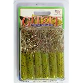 GITZIT Gitzi Fishing Bait Lures (10-Pack), 3.5-Inch, Olive Smoke Red