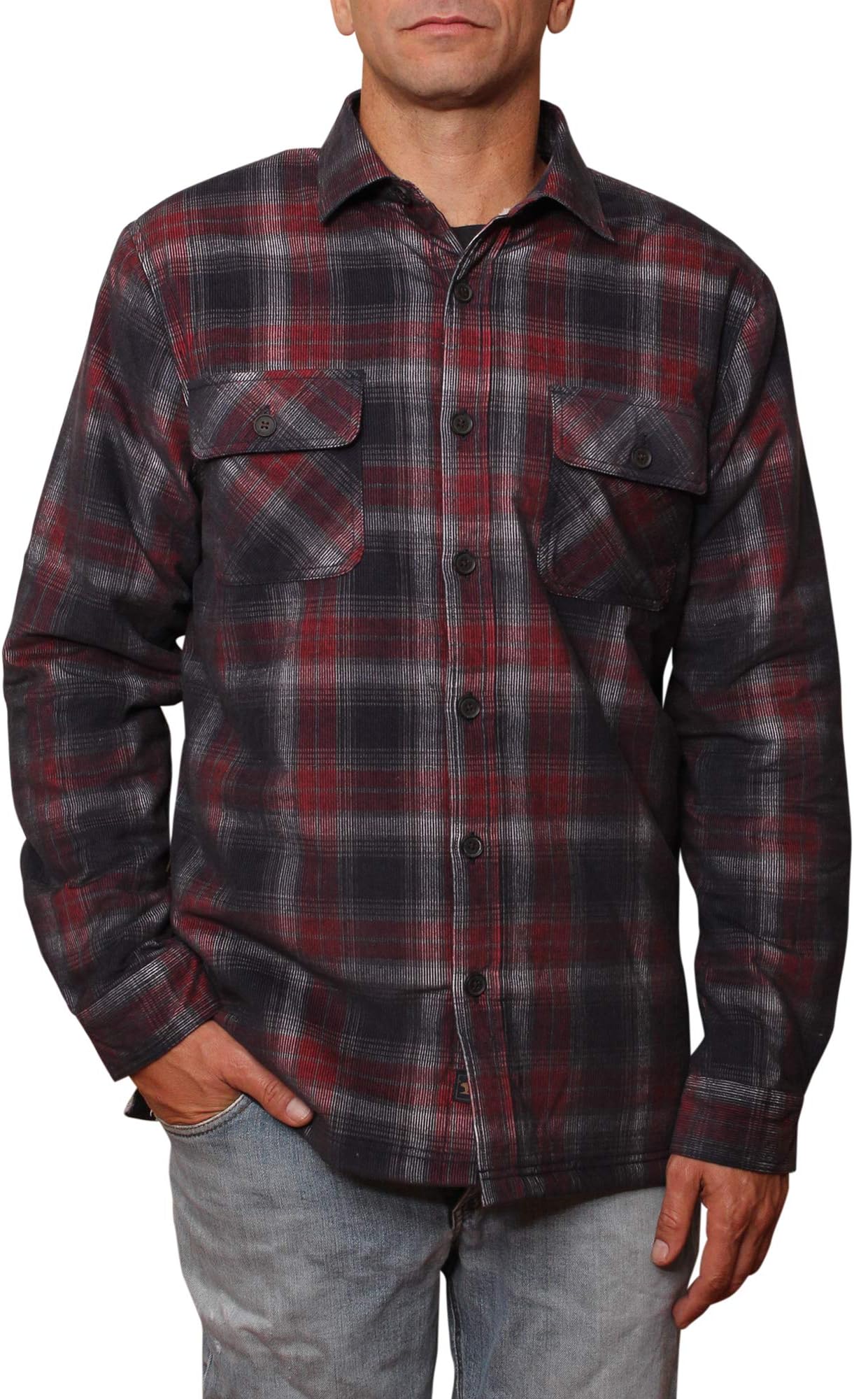 Corduroy Jacket (Red Charcoal, Large)
