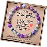 THEMEROL Valentines Day Gifts for Girls/Women-Love/Protection-Natural Crystal Bracelet for Daughter Granddaughter Niece Sister Mom Aunt Wife