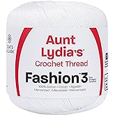 Red Heart Fashion Crochet Thread, White