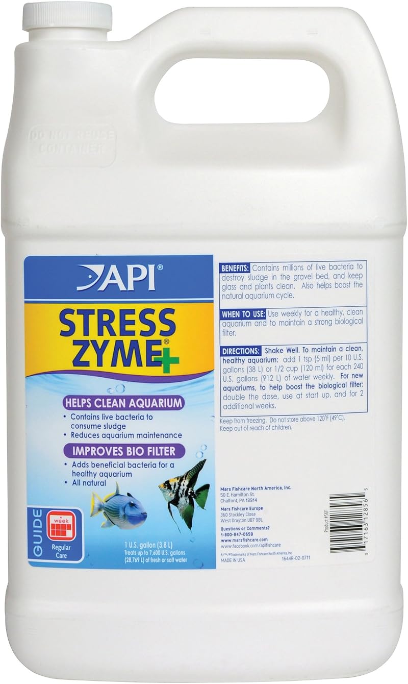API STRESS ZYME Freshwater and Saltwater Cleaning Solution 3.78 L Bottle