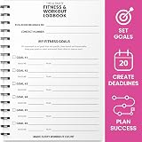UniBrands Ultimate Gym Workout Log Book XL A5 Pink 100 Pages Fitness Journal view 3