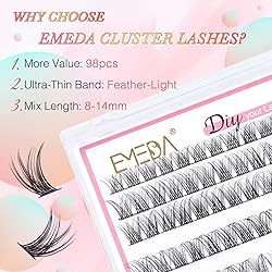 EMEDA D Curl Lash Clusters Individual Lashes Lash