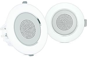 Pyle Speaker Wall Mount 4”, Surround Sound System, Ceiling Speaker, Pair of Two- 10.16cm Speakers, 160Watts, Full Range Sound