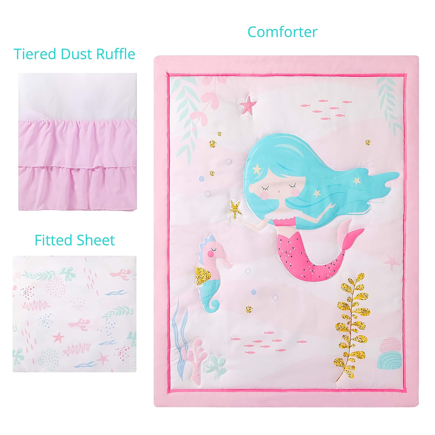 seahorse crib bedding