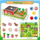 MuMua Wooden Montessori Farm Toys Set for 1 2 3 Year Olds Educational Sorting view 6