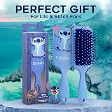 Disney Stitch Detangle Hair Brush for Women Teens Kids Blue Stitch Paddle Brush view 7