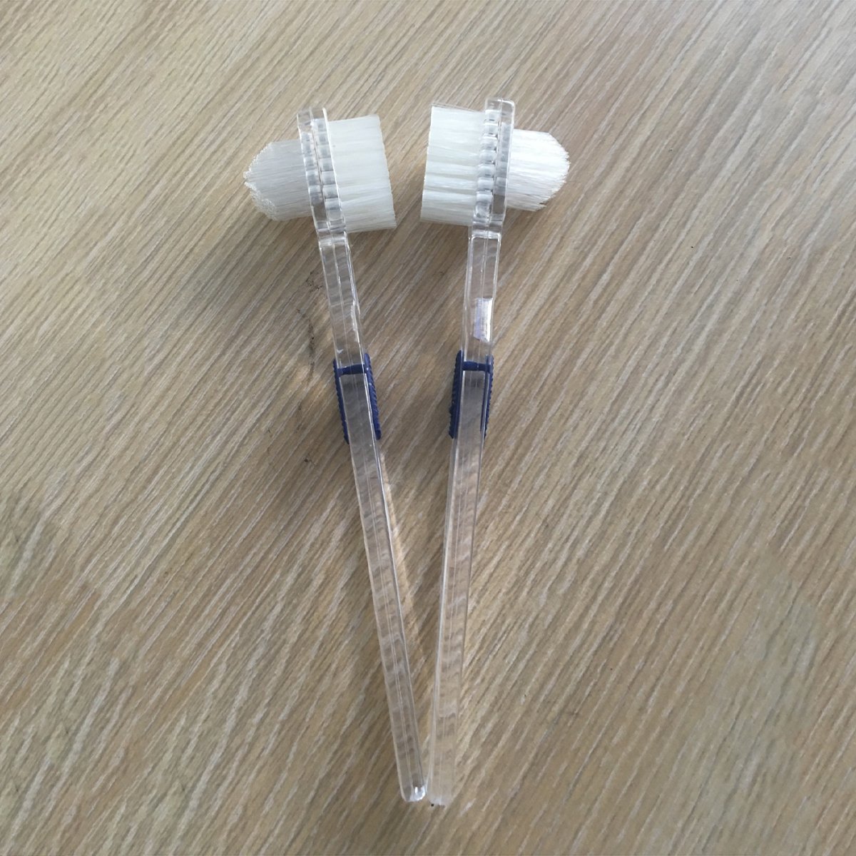 Healifty Denture Brush False Teeth Cleaning Tool Double-sided Toothbrush 3pcs : Beauty