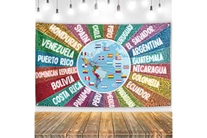 YARCOOLY Hispanic Heritage Month Decorations Latin American Banner Spanish Classroom Decorations National Hispanic Heritage Month Decorations for Classroom Home