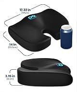Everlasting Comfort Memory Foam Seat Cushion for Office Chair & Car – Large, view 9