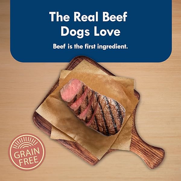 BLUE BUFFALO DELIGHTS SMALL BREED NATURAL WET DOG FOOD, PRIME RIB FLAVOR IN GRAVY, 3.5-OZ CUPS, 12 COUNT
