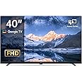 FPD 40-inch Smart TV, 1080p Google TV with Google Play Built-in Google Cast, HDR 10, Dolby Audio, Voice Remote, Full HD Flat Screen Television (Palette-Series, CG40-P3, 2024)