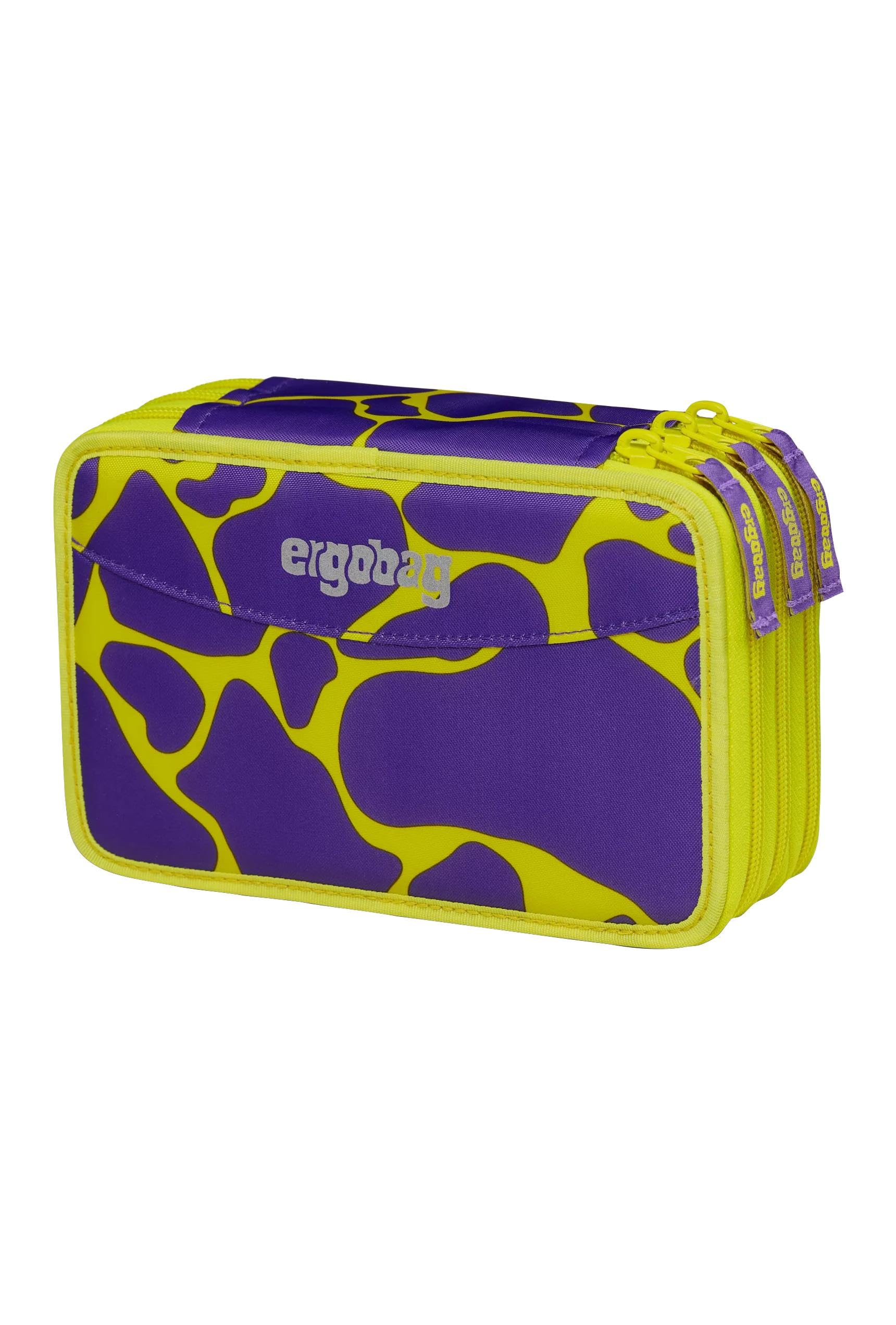 ergobag Maxi Pencil Case Set, 40 Pieces, Lyra Colouring and Felt Tip Pens, Change Compartment, Ruler, Scissors