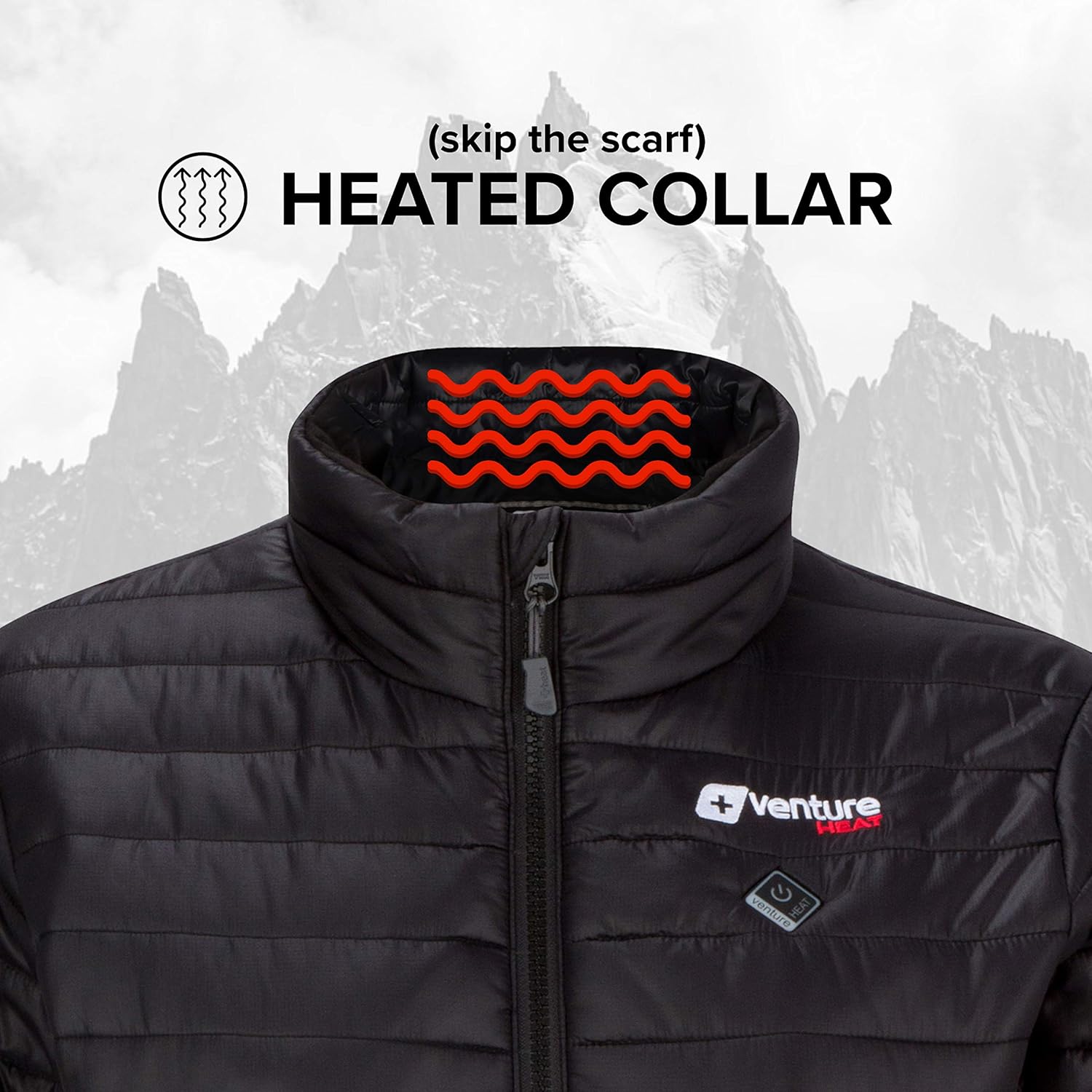 Venture Heat Women's Heated Jacket with Battery Pack - Insulated Electric Coat, Windproof, Traverse 2.0: Clothing