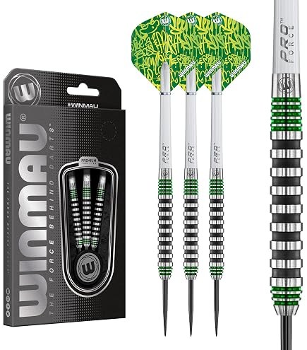 ウィンモー　アドバイス500シリーズ　ハードダーツ22g Amazon.com : Winmau Advance 500 Series Red 22g Steel Tip Darts Set
