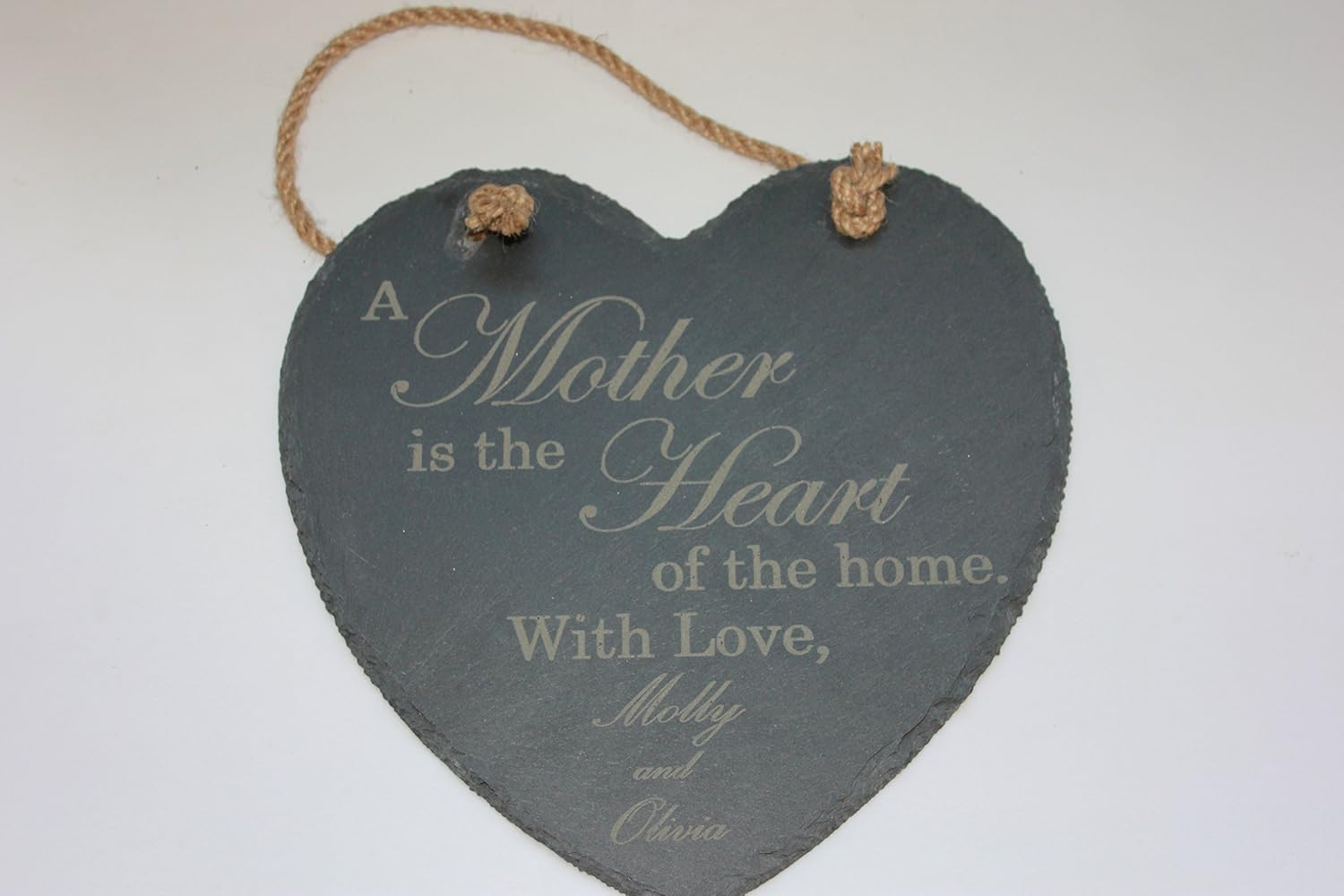 A Mother Is The Heart of the Home with Love From "Your Name" Heart