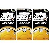 Duracell D395/399B Watch/Calculator Battery, 3 Pack
