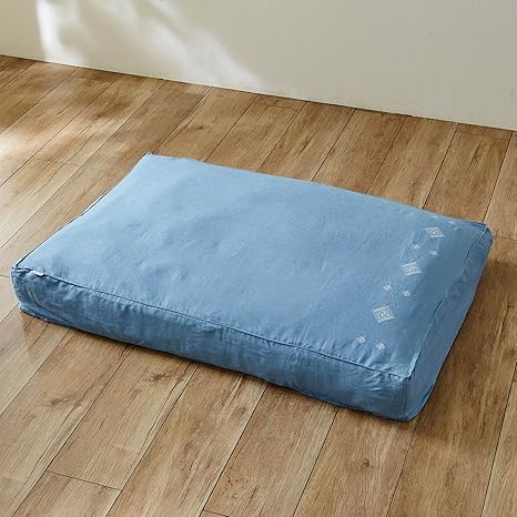 Amazon Co Jp ベルメゾン 布団収納袋 フレンチ リネン ふとん収納袋 ブルー系 掛け布団用 ホーム キッチン