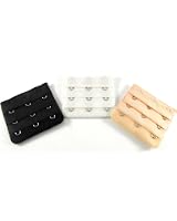 3-Pack Bra Extenders - 2 Hook, No Sewing Needed For Comfort & Maternity (UK)