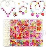 DAZZLINGKIT DIY Bracelet Making Kit for Kids Ages 6 to 12. Elastic Cord, Charms & Clasps – Perfect Jewelry Craft Kit for Girls, Personalized Bracelets & Gift Ideas