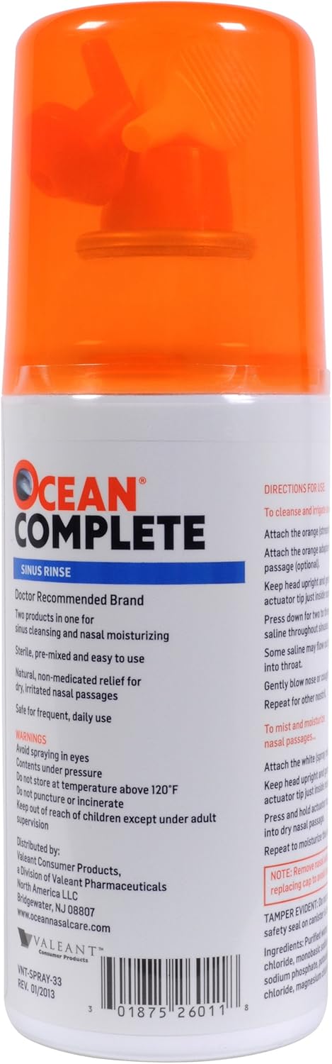 Ocean Complete Sinus Rinse, 6 Ounce Bottle: Health & Personal Care