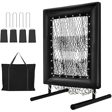 Segawe 5x5ft Portable Baseball & Softball Training Practice Net – Folds Up With Carry Bag