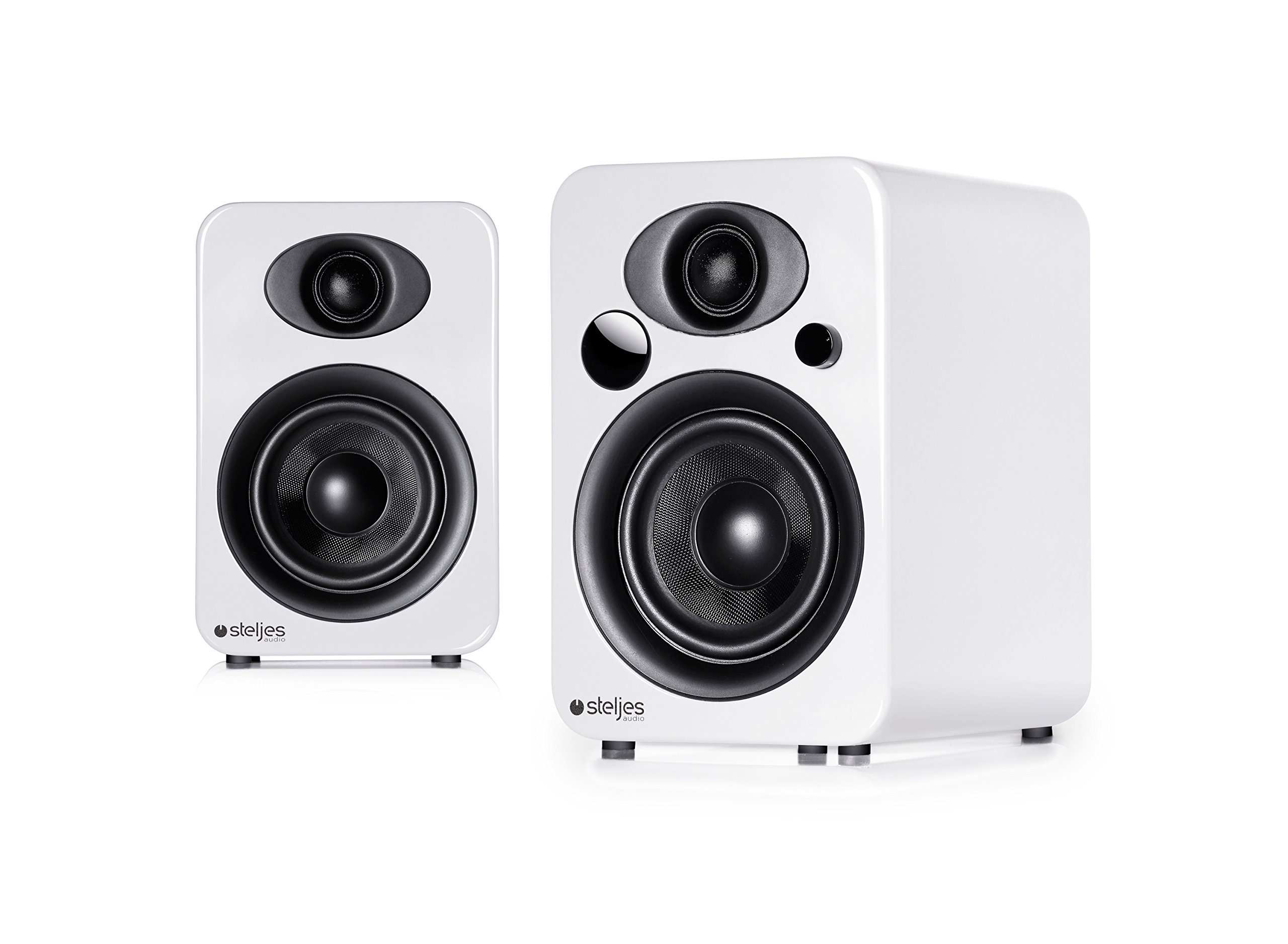 Steljes Ns3 White Active Bluetooth Speakers (Pair)