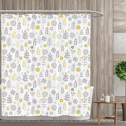 Littletonhome Modern Shower Curtains Fabric Extra Long Nature Wild