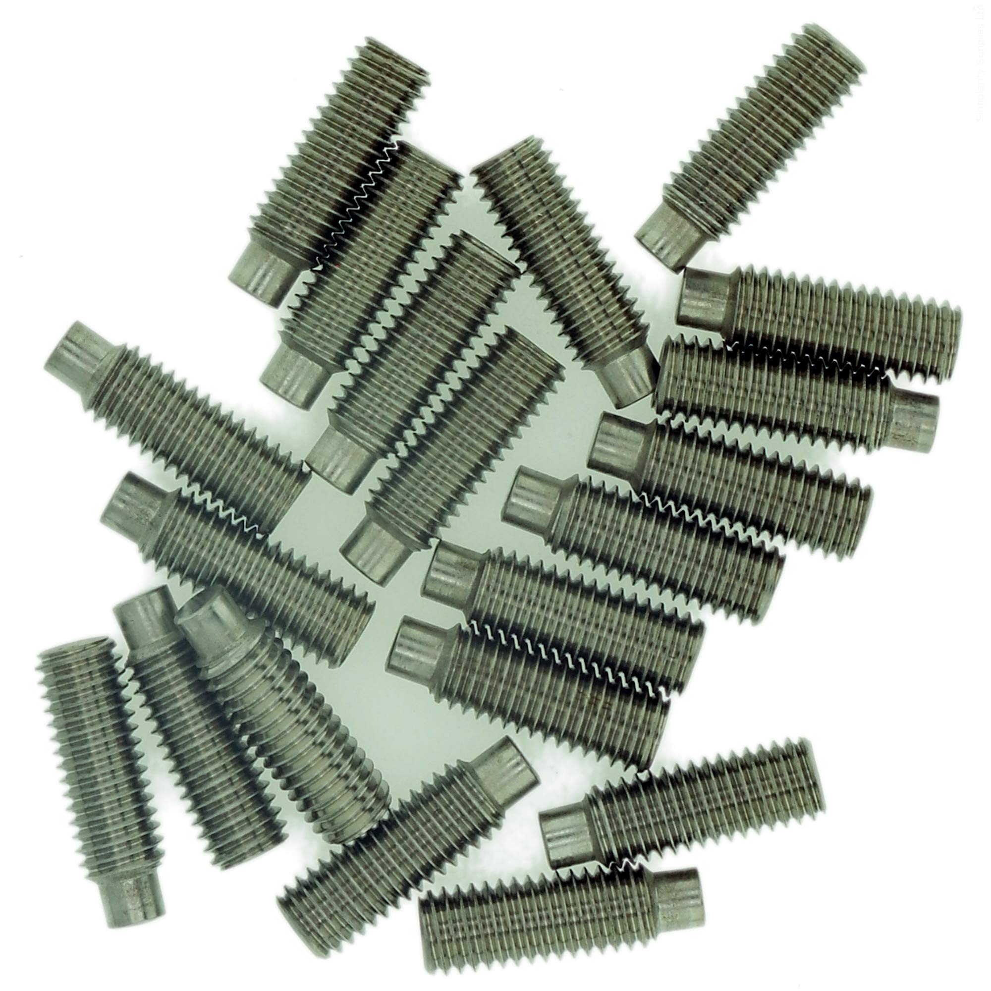M4 (4mm x 5mm) Hex Socket Grub Screw (Dog Point) - Stainless Steel (A2) (Pack of 20)
