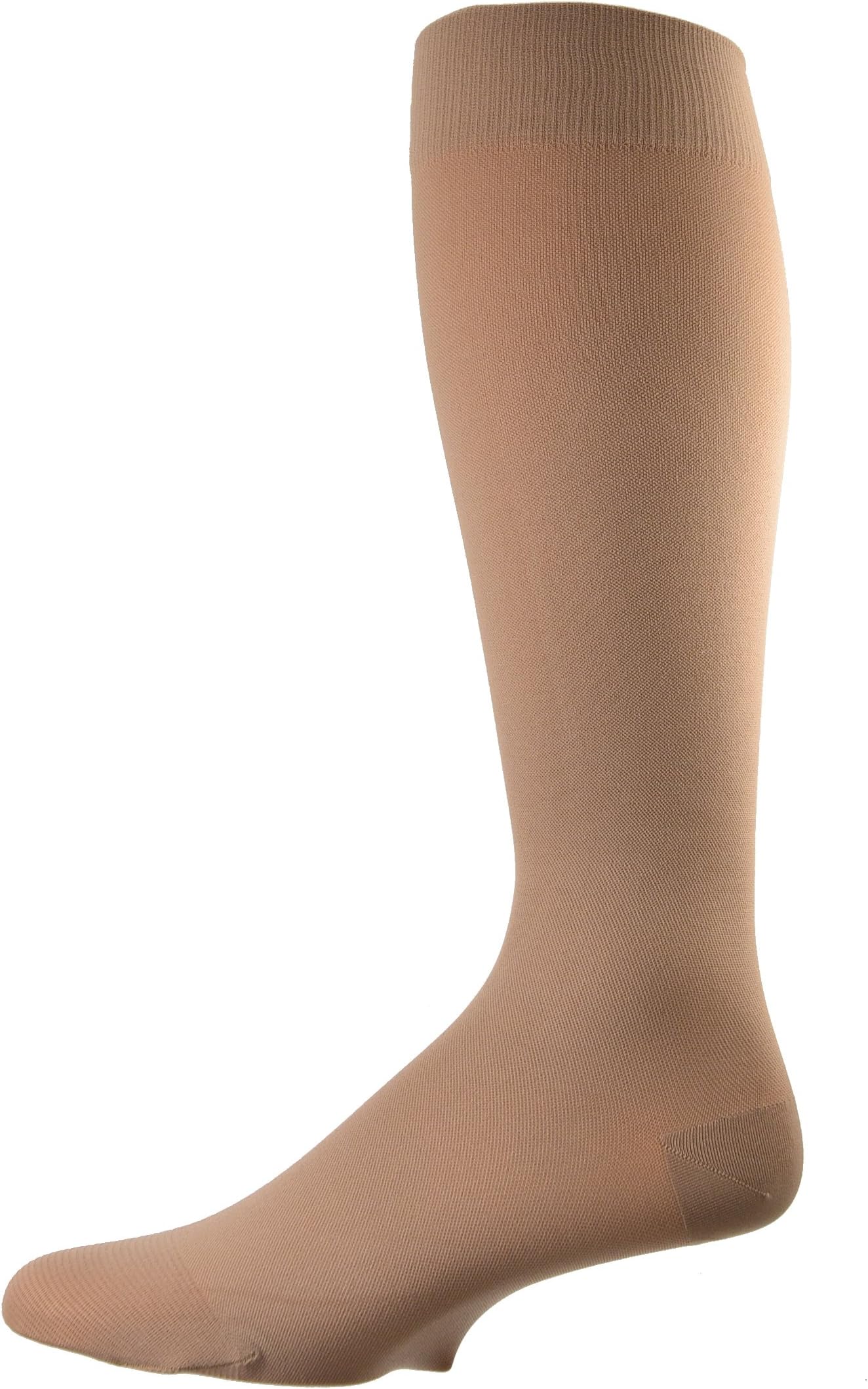 Sierra Socks German Engineered Nylon Compression Support Socks 20-30 mm Hg (5 (10.25-11 inches), Beige)
