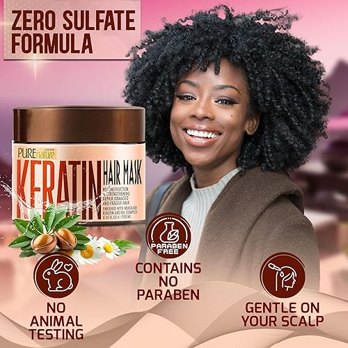 Curly Keratin Treatment For Dry Frizzy Hair Keratin Hair Mask Deep