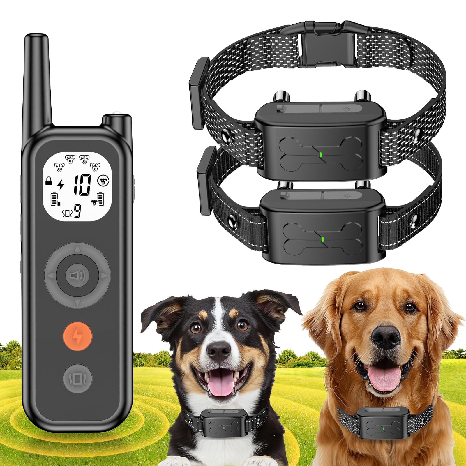 Photo 1 of DILEASIR Wireless Dog Fence System, 2-in-1 Electric Dog Fences with Remote Training Collar, Wireless Fence for Dogs with Trainer Waterproof & Adjustable Pet Outdoor Containment System?Black?