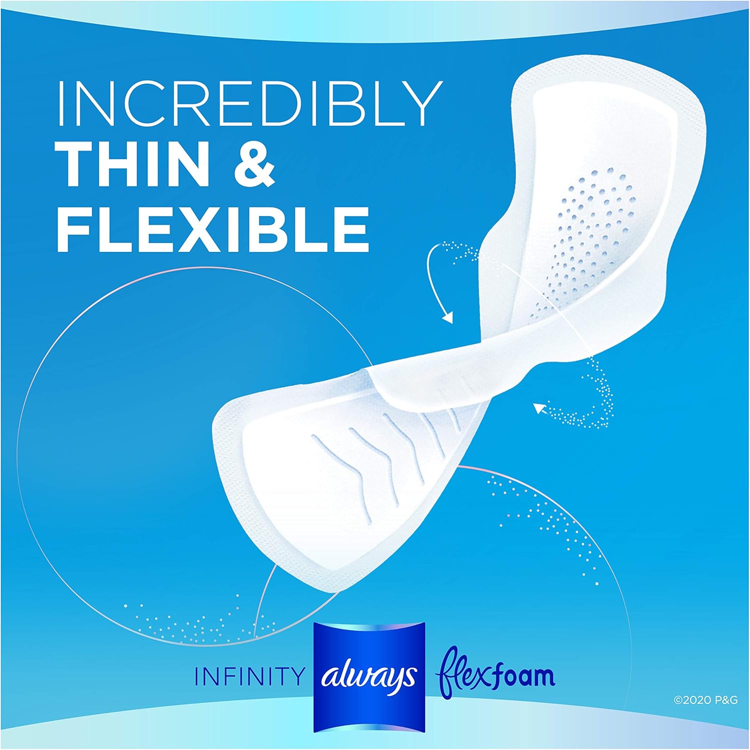 Always Infinity Feminine Pads for Women, Size 3, Extra Heavy Flow Absorbency, with Wings, Unscented, 28 Count, Pack of 3: Health & Personal Care
