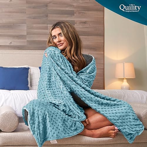 Quility Weighted Blanket for Adults 25 LB King Size Heavy