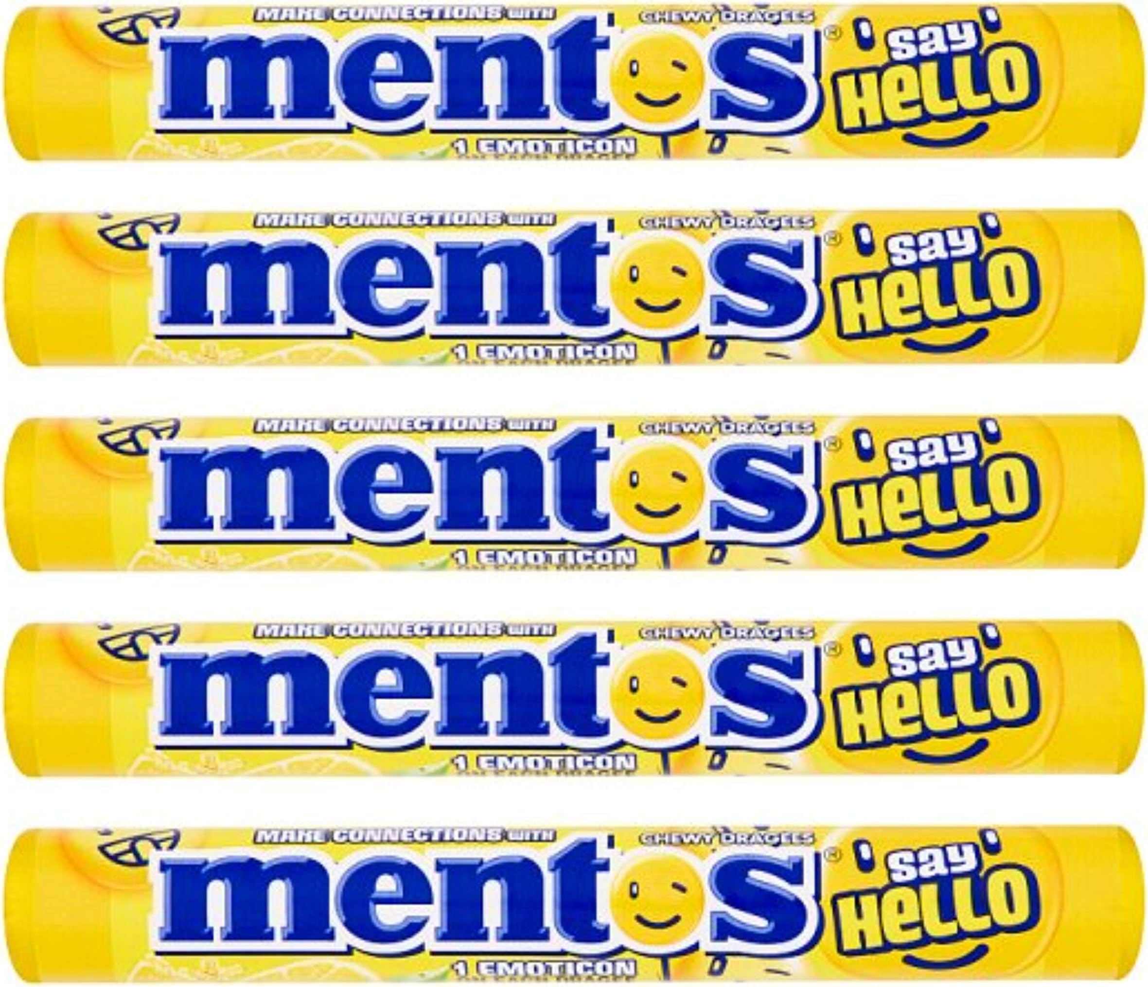 Mentos Sey Hello Pack of 5 From Europe