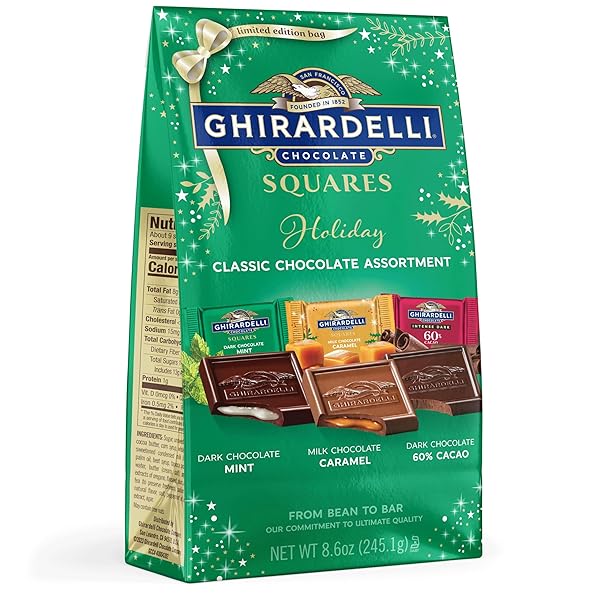 GHIRARDELLI HOLIDAY CLASSIC CHOCOLATE ASSORTMENT SQUARES – LIMITED...