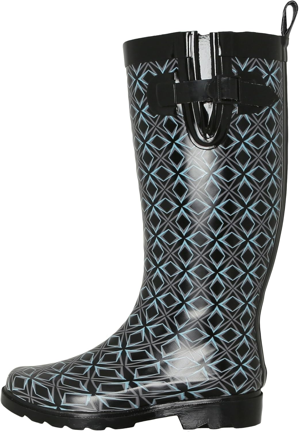 ladies black rain boots