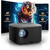 Outdoor-Projector-4K with WiFi and Bluetooth: [High Bright/60W Dolby Audio/Official Licensed Apps], Smart-Projector with AI Auto Focus, ONOAYO ONO5Pro 2.0 Movie Projector for Bedroom/Outdoor Use