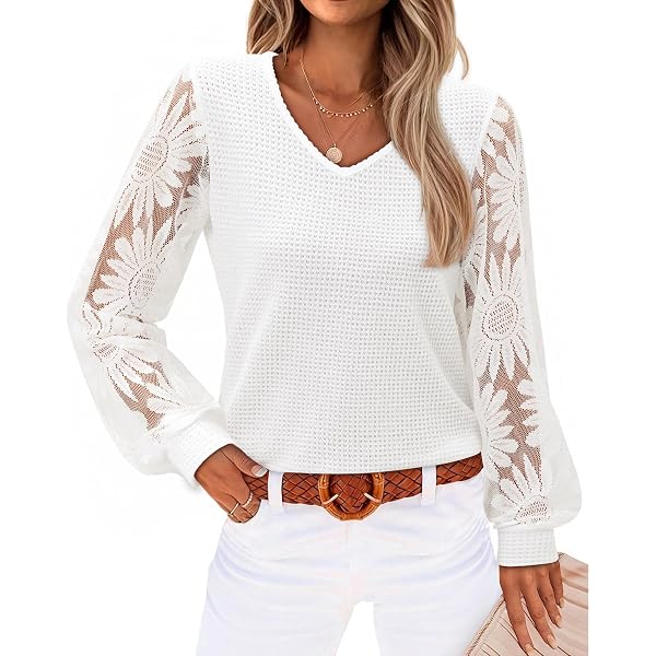 Long Sleeve Womens Tops Summer Blouses for Women Dressy Casual