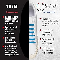 uLace Slims No-Tie Shoelaces - Elastic Shoe Laces