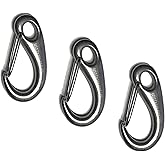 US Stainless 3 Pieces Stainless Steel 316 Spring Snap Lobster Claw 2" Marine Grade