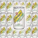 Schweppes Diet Ginger Ale, 7.5 Fl Oz Mini Can (Pack of 18, Total of 135 Oz)