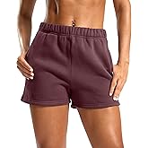 Soothfeel Women's Sweat Shorts with Pockets High Waisted Comfy Athletic Lounge Cotton Shorts for Women Casual Summer
