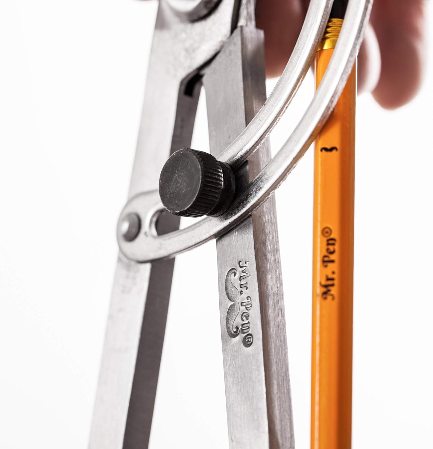 Mr. Pen- Professional Compass for Woodworking, 8 Inch Compass with Wing, Large Compass for Geometry, Compass Drawing Tool, Woodworking Compass, Pencil Compass for Carpenter, Drafting, Drawing Compass : Office Products